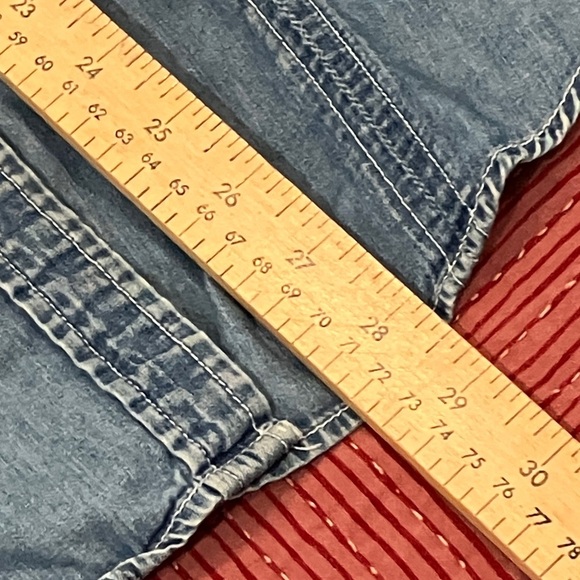 Warehouse One women’s small Light Blue fade Denim Shirt - Picture 10 of 14